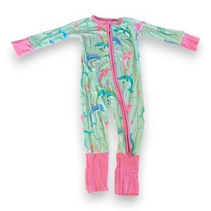 Little Sleepies Dolphin Dance Bamboo Zippy 3-6 Months